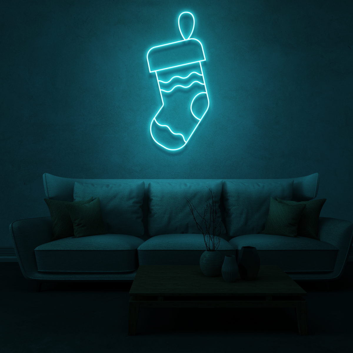 Customisable Christmas Stocking Neon! ๐