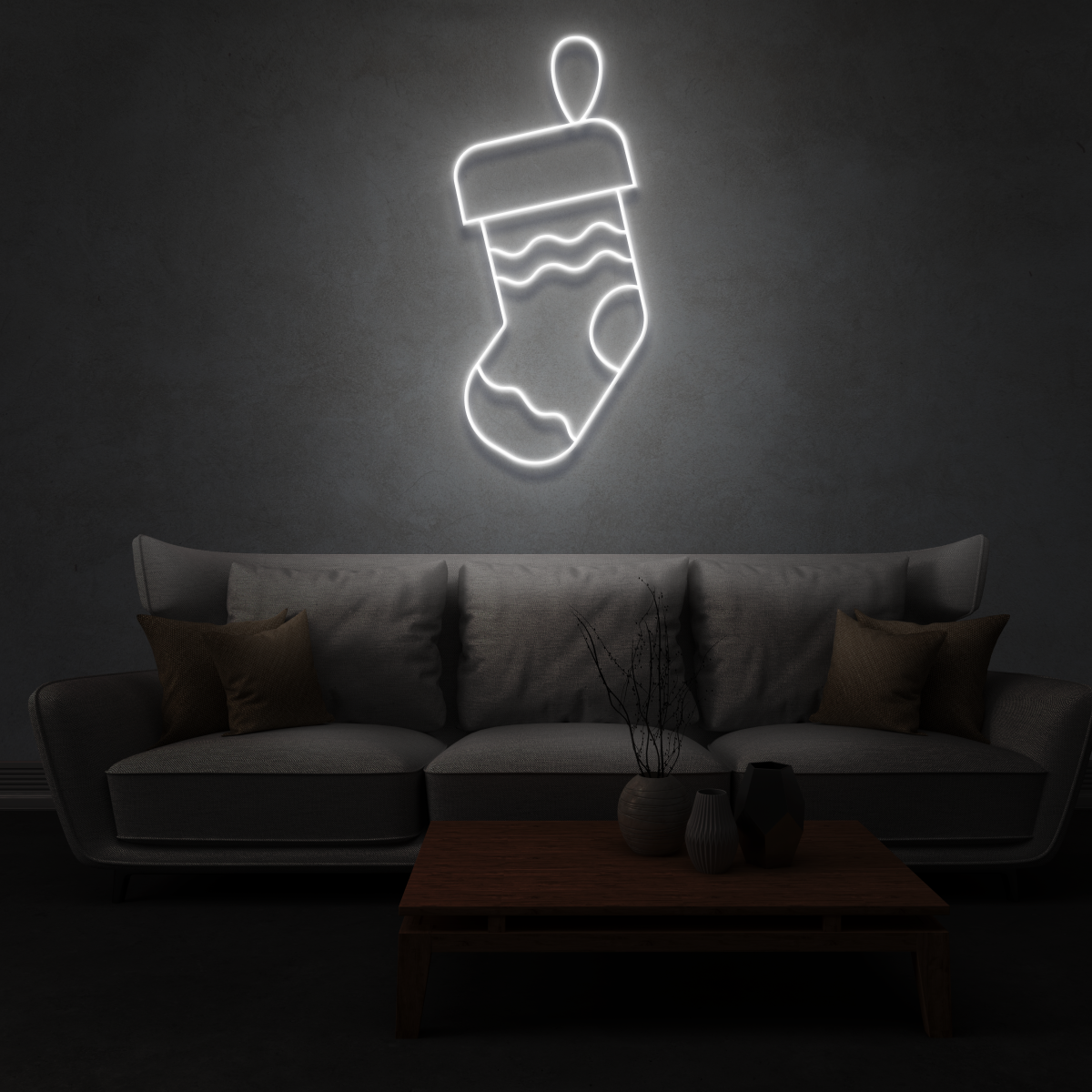 Customisable Christmas Stocking Neon! ๐