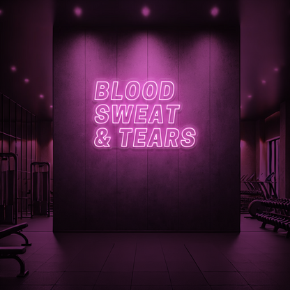 Blood Sweat and Tears LED Neon sign 🩸 💦
