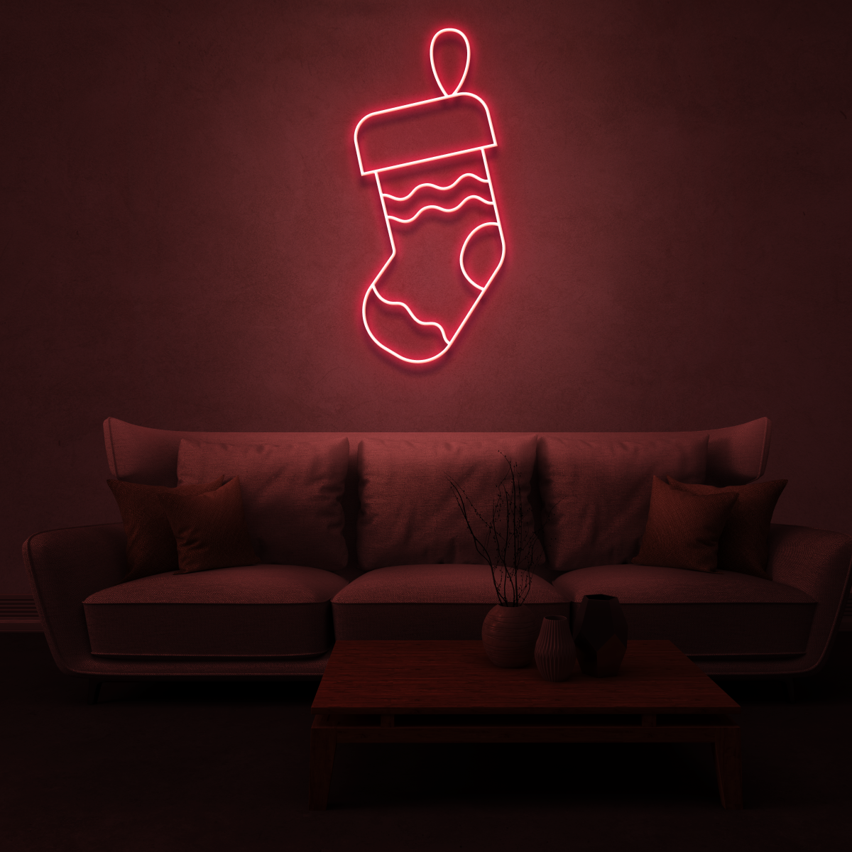 Customisable Christmas Stocking Neon! 🎄